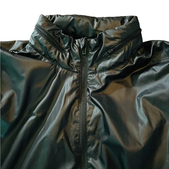 ADIDAS WOMENS BLACK ZIPPERED ATHLETIC WINDBREAKER SIZE MEDIUM - Picture 11 of 13